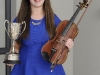 Shauna Lappin, Ãamonn Ã Muiri CCE, who was the winner of the U-18 Fiddle Competition with her cup. Shauna was also 2nd in the Newly Composed Music competition. Â©Rory Geary/The Northern Standard