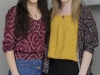 Niamh Maguire, left and Aoife McCabe from Corcaghan CCE, who were 3rd in the U-18 Duet, and 2nd in the Trio along with Oisin Murphy. Aoife was also winner of the Melodeon. Â©Rory Geary/The Northern Standard