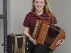Katie Boyle, Coraghan CCE, who was the winner of the U-15 Accordion, Melodeon and English Singing competitions. Â©Rory Geary/The Northern Standard