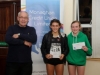 At the presentation of the prizes for the Ladies Junior Race were (L-R) Felix Treanor, Monaghan Phoenix AC, Jane Duffy, Shercock AC, winner and Emma Geary, Glaslough Harriers, runner-up. Â©Rory Geary/The Northern Standard