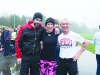 At the Monaghan Phoenix AC Goal Mile on St Stephen's Day were Darrell Duffy, Deirbhle Duffy and Paddy Hughes. Â©Rory Geary/The Northern Standard