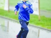 One of the young runners taking part in the Monaghan Phoenix AC Goal Mile. Â©Rory Geary/The Northern Standard
