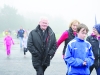Fr Paudge Corrigan taking part in the Monaghan Phoenix AC Goal Mile at the Beech Hill Running Track. Â©Rory Geary/The Northern Standard