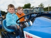 PJ and Fergal Carey on a Ford tractor during the vintage rally. Â©Rory Geary/The Northern Standard