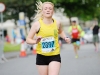 Brenda McCormack, Glaslough Harriers, finishing the 5 Mile race. Â©Rory Geary/The Northern Standard