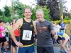 Aidan McKenna, Letterkenny AC, left, with Peter McKenna, at The Ned Run in Scotstown. Â©Rory Geary/The Northern Standard