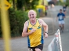 Barry Evans, Monaghan Town Runners, finishing The Ned Run. Â©Rory Geary/The Northern Standard