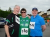 At the Friends of Roslea Shamrock's 5 Miler Border Challenge were (L-R) Michael and Sinead McKenna and John Mohan. Â©Rory Geary/The Northern Standard
