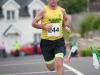Donal McArdle from Glaslough Harriers, reaching the finish of the Friends of Roslea Shamrock's 5 Miler Border Challenge, last Sunday. Â©Rory Geary/The Northern Standard