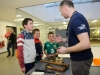 Curator of Monaghan County Museum, Liam Bradley, speaking to Conor, Diarmuid and TomÃ¡s, about the museum and its collection at the funday. Â©Rory Geary/The Northern Standard