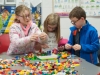 Some of the children building Lego models at the science festival funday. Â©Rory Geary/The Northern Standard