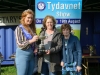 Tydavnet Show Queen Shauna McAree, left and President of Tydavnet Show, Mary Sherry, right, presenting the ICA Cup (Scotstown Guild) which was won by Ardaghey ICA to Maria Hughes, Ardaghey ICA. Â©Rory Geary/The Northern Standard