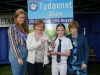 At the presentation of the Monaghan Credit Union Cup for Art Primary Schools were (L-R) Tydavnet Show Queen Shauna McAree, Ann Sherlock, Monaghan Credit Union, Shannon Feeley, winner and Mary Sherry, President of Tydavnet Show. Â©Rory Geary/The Northern Standard