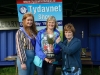 At the presentation of the Tydavnet Show President Cup to winner Shirley Wright, centre, was President, Mary Sherry, right and Tydavnet Show Queen Shauna McAree, left. Â©Rory Geary/The Northern Standard