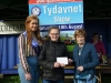 Tydavnet Show Queen Shauna McAree, left and President of Tydavnet Show, Mary Sherry, right, presenting Alice Duffy, winner of the Monaghan County Council vouchers. Â©Rory Geary/The Northern Standard