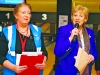 Minister for Arts, Heritage and the Gaeltacht Heather Humphreys, with Event Manager Siobhan Toner, from Newry, at the Launch of the Ulster Special Olympics Advancement Bowling Event, staged at GR8 Entertainment Complex, Monaghan Road Business Park Castleblayney. Picture: Jimmy Walsh