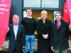 Heather Humphreys, Minister for Arts, Heritage and the GHaeltacht, pictured with Dessie Mone, Cllr. Aidan Campbell and Padraig Watters, at the launch of the Ulster Special Olympics Advancement Bowling Event, staged at GR8 Entertainment Complex, Monaghan Road Business Park Castleblayney. Picture: Jimmy Walsh