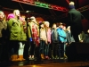 Some of the members of the choir from Gaelscoil Ultain on stage at the Monaghan Town Christmas Lights Switch-On. Â©Rory Geary/The Northern Standard