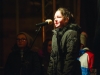 One of the pupils from Gaelscoil Ultain, taking part in the Monaghan Town Christmas Lights Switch-On event. Â©Rory Geary/The Northern Standard