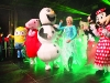 Elsa from Frozen and some of the other characters who attended the Monaghan Town Christmas Lights Switch-On, singing on stage at the event. Â©Rory Geary/The Northern Standard